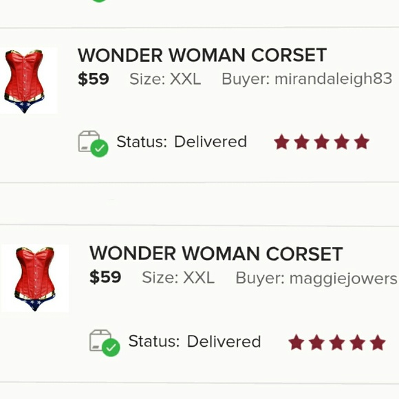 WONDER WOMAN CORSET - Picture 6 of 7